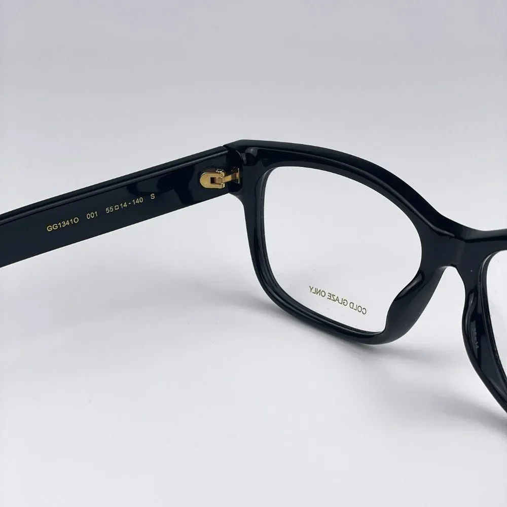 Gucci GG1341O 001 Eyeglasses Black Rectangle Women